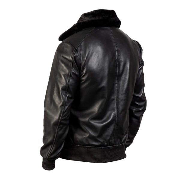 Mens G-1 Shearling Bomber Leather Jacket - Image 3