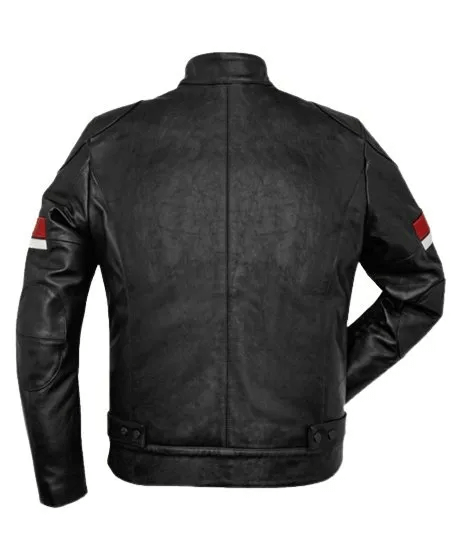 Men Striped Racer Jacket