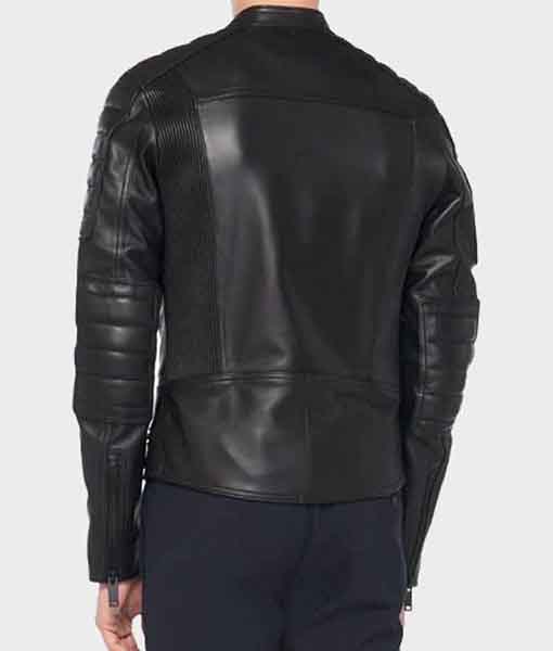 Slim fit Black Leather Jacket