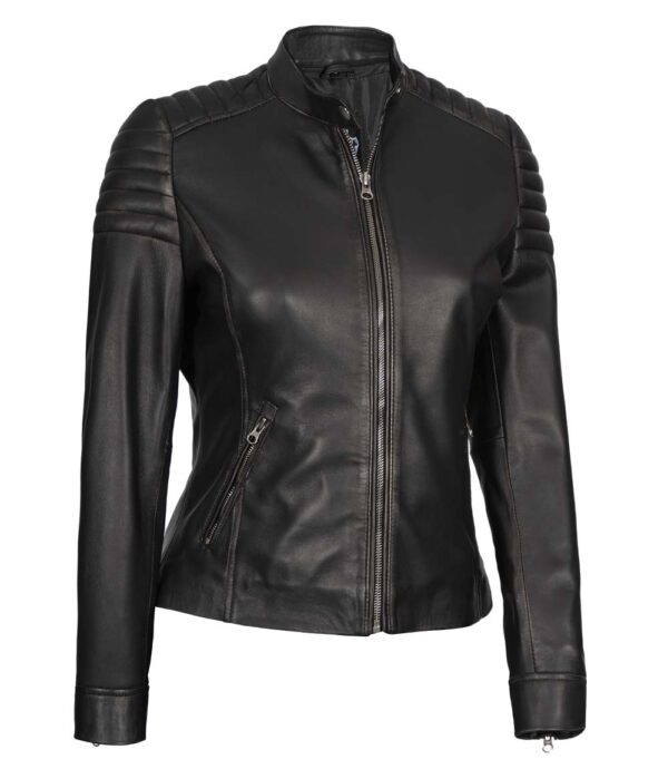 Womens Cafe Racer Jacket