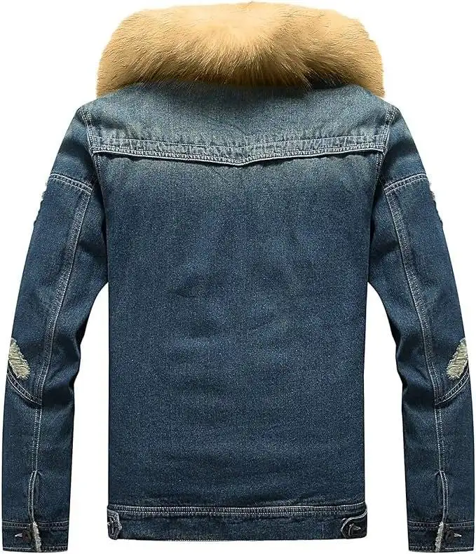 Denim Jacket Sheepskin Collar