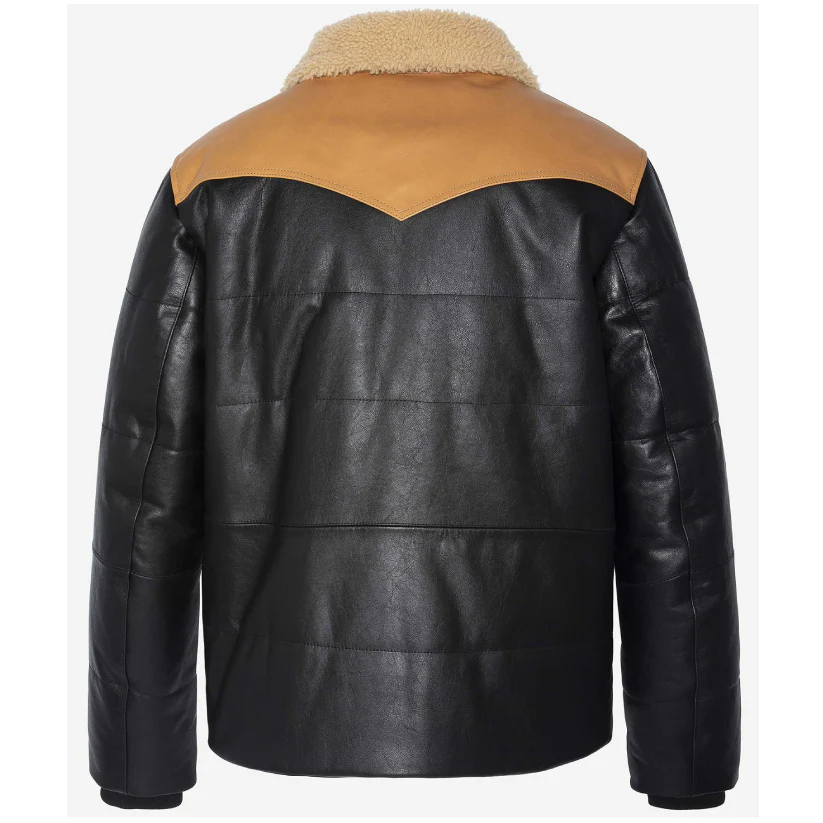 Men’s Western Style Puffer Aviator Jacket