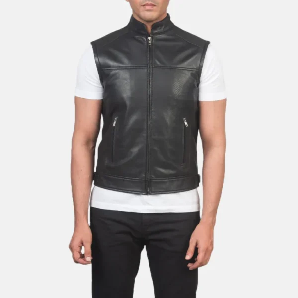 Mens-black-Roland-leather-vest-768x768