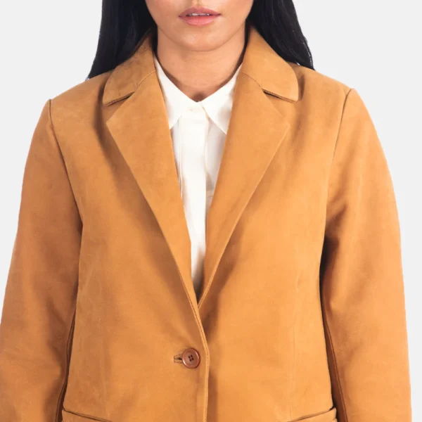 Womens Norma Brown Nubuck Blazer