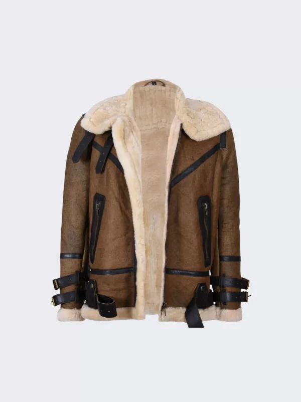 Brown-leather-shearling-aviator-jacket