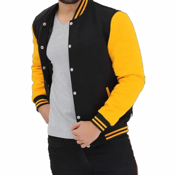 Baseball style varsity jacket